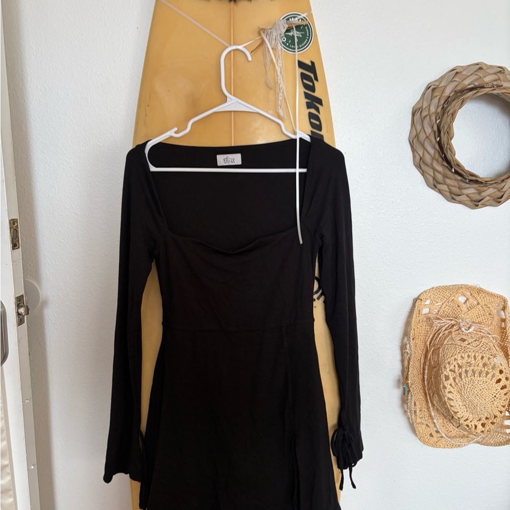 Oh Polly Black Mini Dress